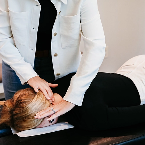 Chiropractic Minnetonka MN Patient Receiving Adjustment HP